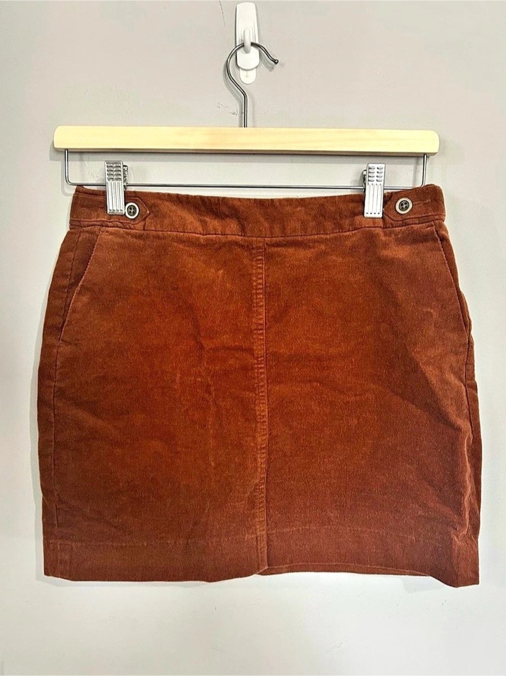 Banana Republic Brown Corduroy Mini Skirt Size 2